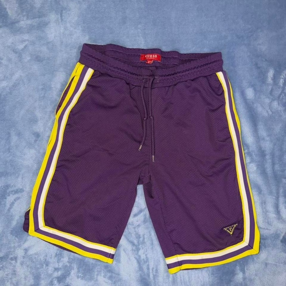 Guess purple basketball‎ shorts men Size S